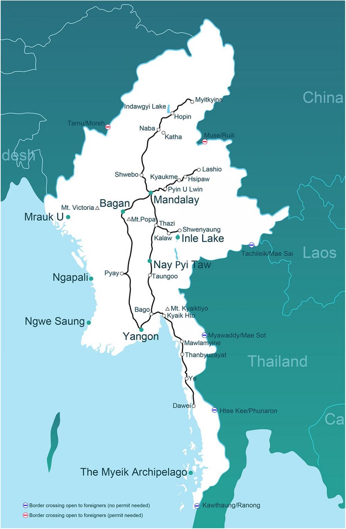 一つの地図ミャンマー