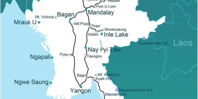 ビルマの場所の地図